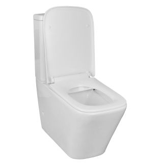 Унитаз-компакт Azario Quadro AZ-2175 безободковый с сидением микролифт и арматурой